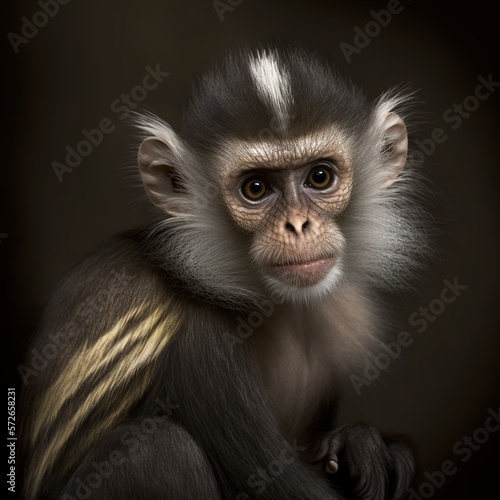 Saguinus bicolor Monkey Generative AI