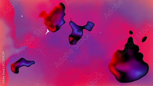 Modern fluid gradient mix with vivid trendy neon colors. 4K liquid gradient animation. Purple, pink, red, ultraviolet, abstract blurred liquid background. Seamless loop, 4k 3840x2160, 60 FPS