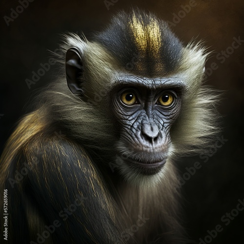 Sapajus flavius Monkey Generative AI