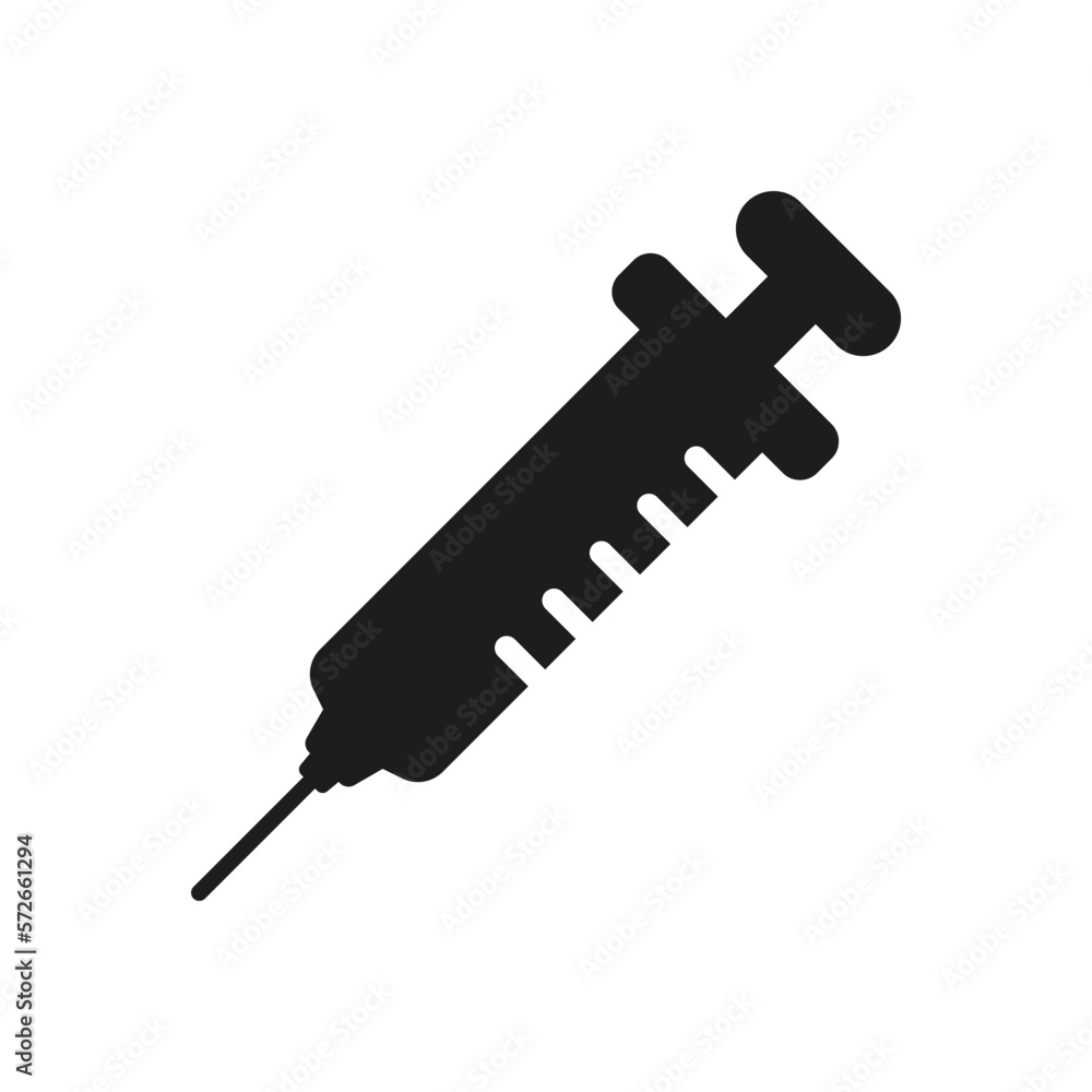 Syringe with Needle Silhouette Icon. Vaccine Injection Icon. Vaccination, Immunisation from Flu Disease Sign. Medical Injector Glyph Pictogram. Medicals Equipment. Isolated Vector Illustration Syringe with Needle Silhouette Icon. Vaccine Injection Icon. Vaccination, Immunisation from Flu Disease Sign. Medical Injector Glyph Pictogram. Medicals Equipment. Isolated Vector Illustration
