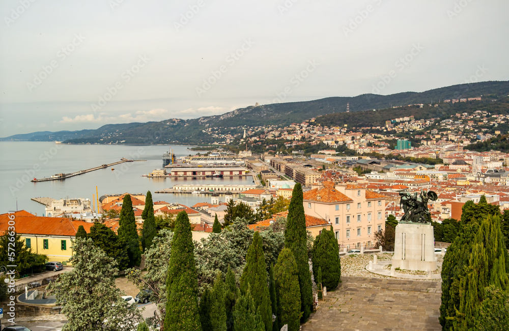 View of the castle of San Giusto in Trieste, Friuli Venezia Giulia - Italy