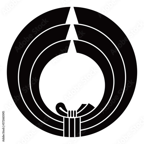 家紋です。抱き結び熨斗（のし）といいます。