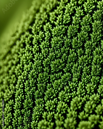 Zoom on Green Moss Texture created with Generative AI Technology