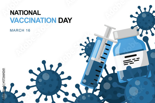 National Vaccination Day background.