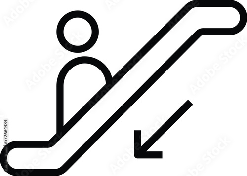 hotel service  escalator and stairs