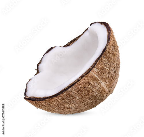 Coconut isolated on transparent background