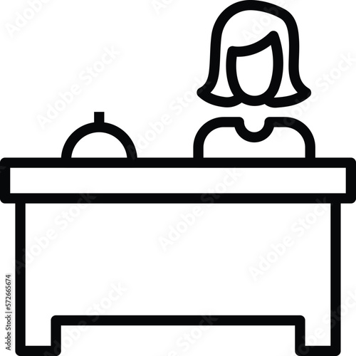 hotel service  reception and information desk