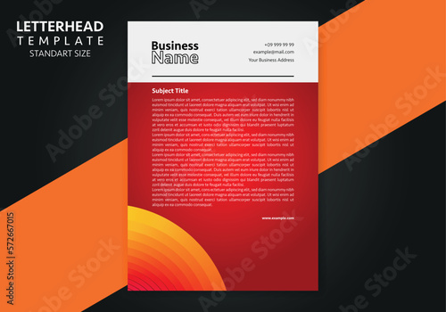 Corporate Business Letterhead, Elegant and minimalist style letterhead template design full Vector.