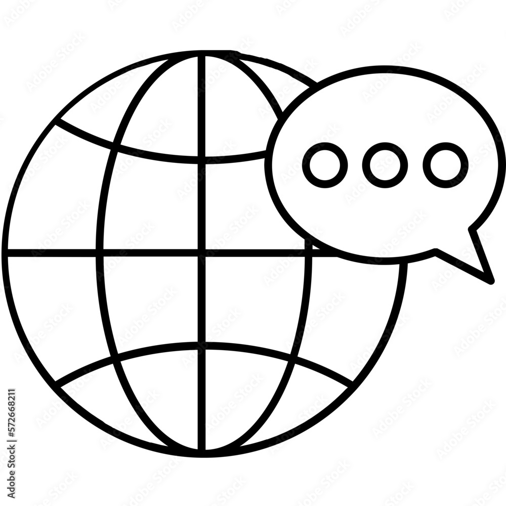 Naklejka premium Global Access Half Glyph Vector Icon which can easily modified 