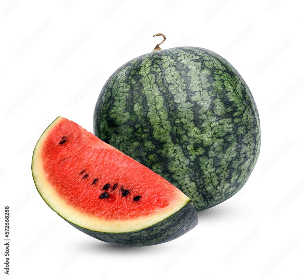 Fresh watermelon isolated on transparent background Fresh watermelon isolated on transparent background