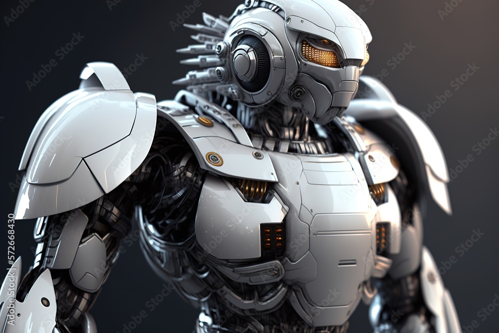 Fototapeta premium portrait of a robot future life