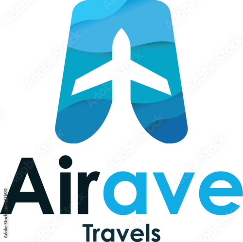 Airave travel flat icon vector illustration
