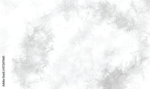 Watercolor White and gray background with texture. Abstract grey white background. Watercolor textures on white paper background.