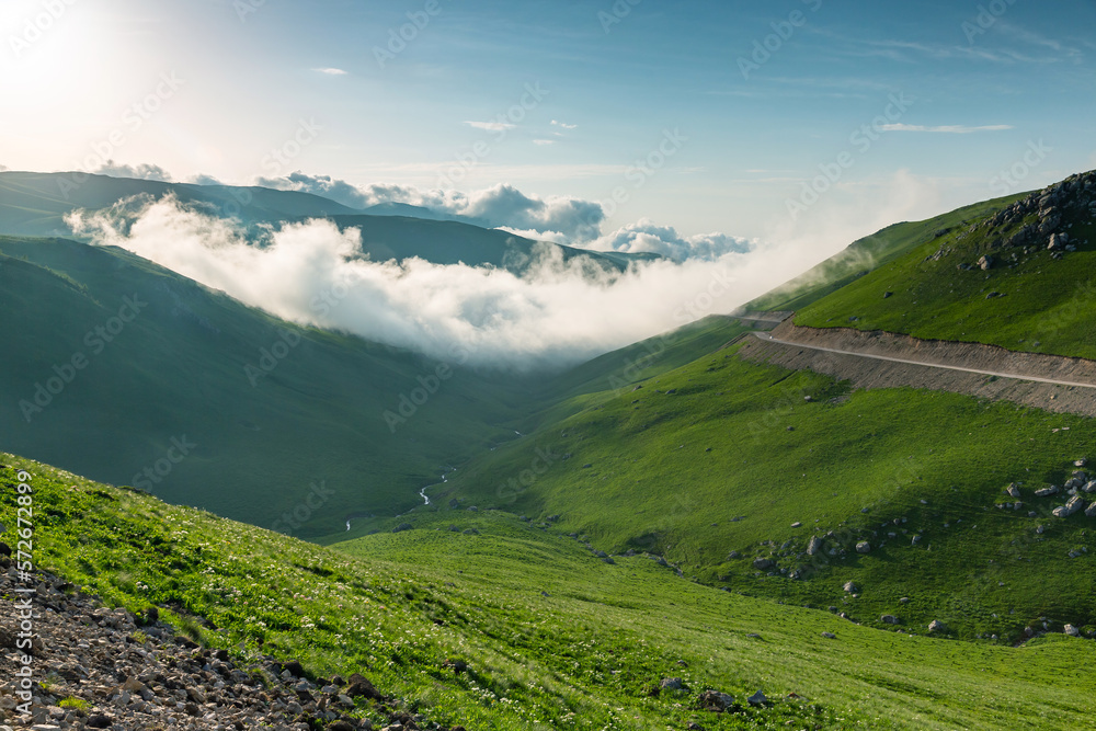 Fototapeta premium landscape with clouds