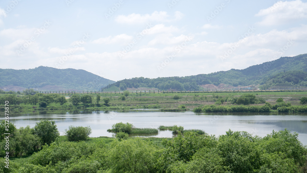 Korea's River Flows Peacefully. Geumgang