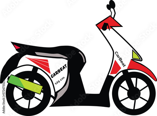 modern matic motorbike vector eps design