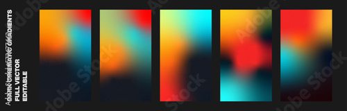 Abstract colors, Cinematic Gradients, gradient background, red orange purple blurred wave on dark, grain texture effect, editable, dark, orange, teal, red, wallpaper, gradient