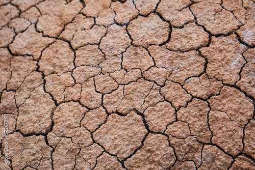 Rough surface of canyon ground photo