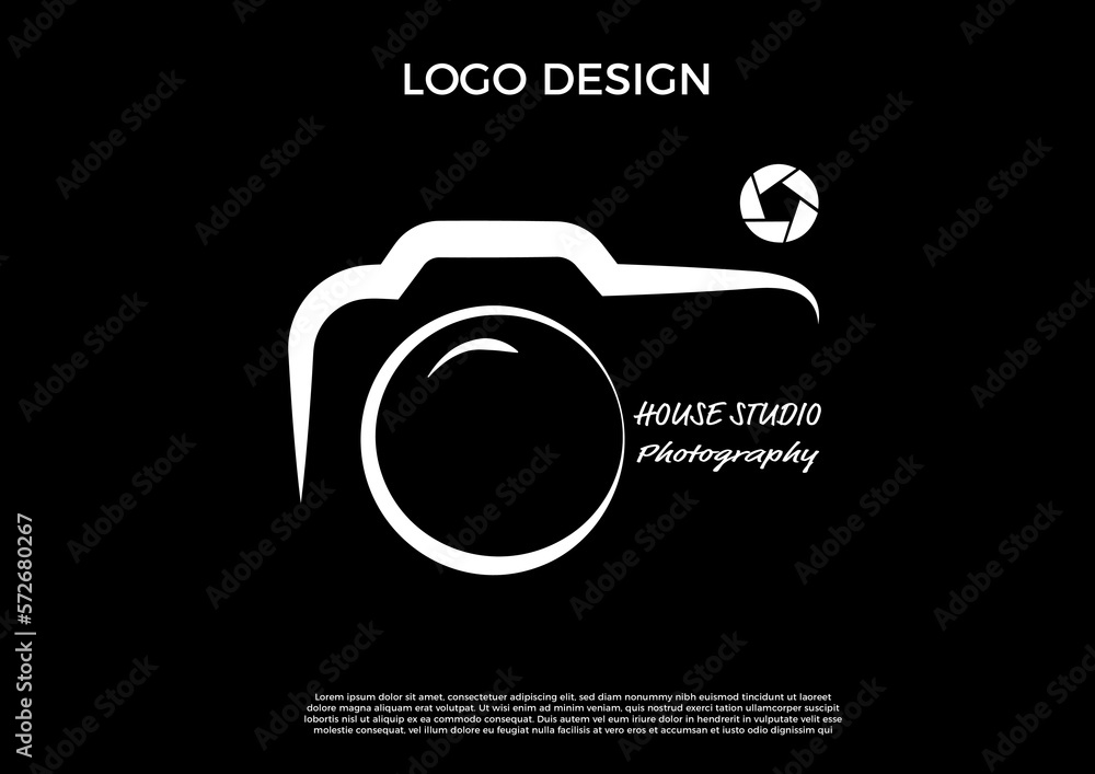 Photo camera logo design photography