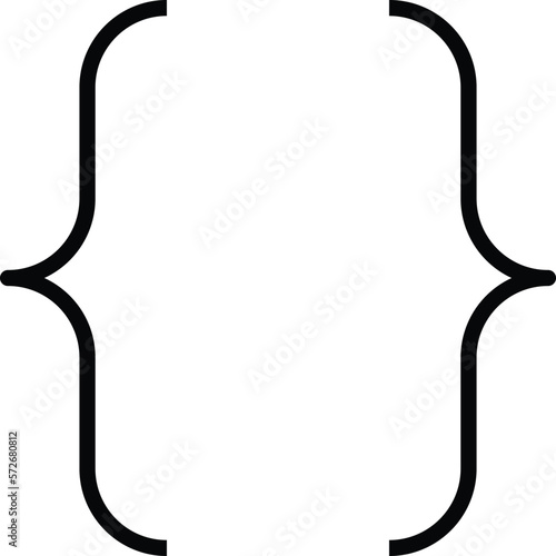mobile ui brackets and sign