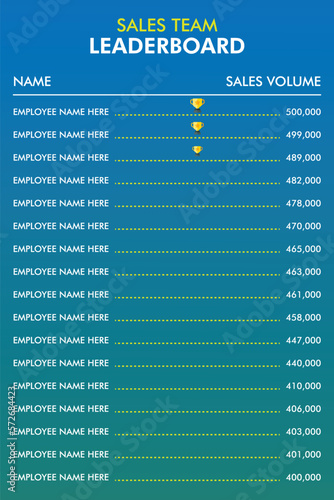 Free vector leaderboard with abstract background, Sales Leaderboard Key Features and Benefits