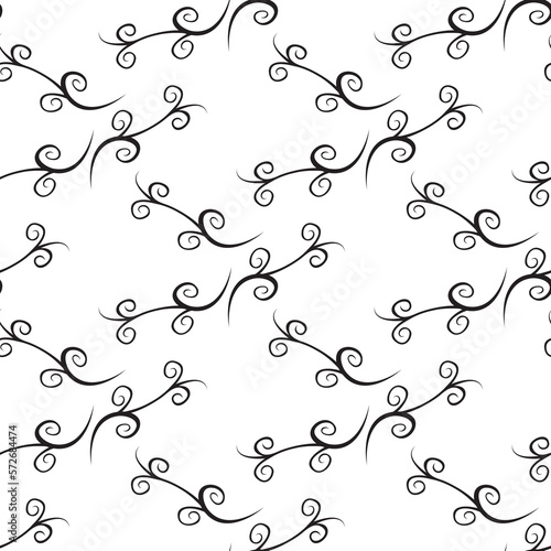 Seamless Pattern with Stylish Lines