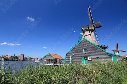Dutch windmill in Zaanse Schans