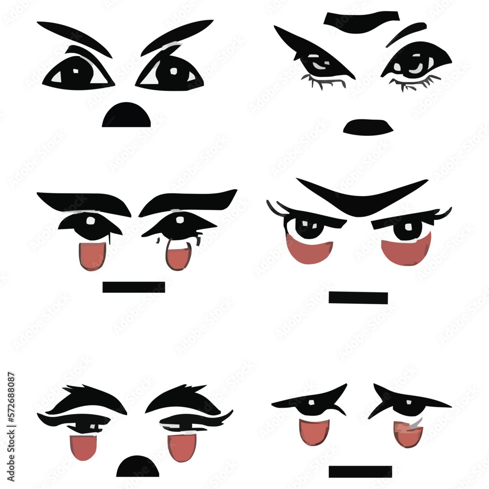 Set of eyes expressions vector file Set of eyes expressions vector file