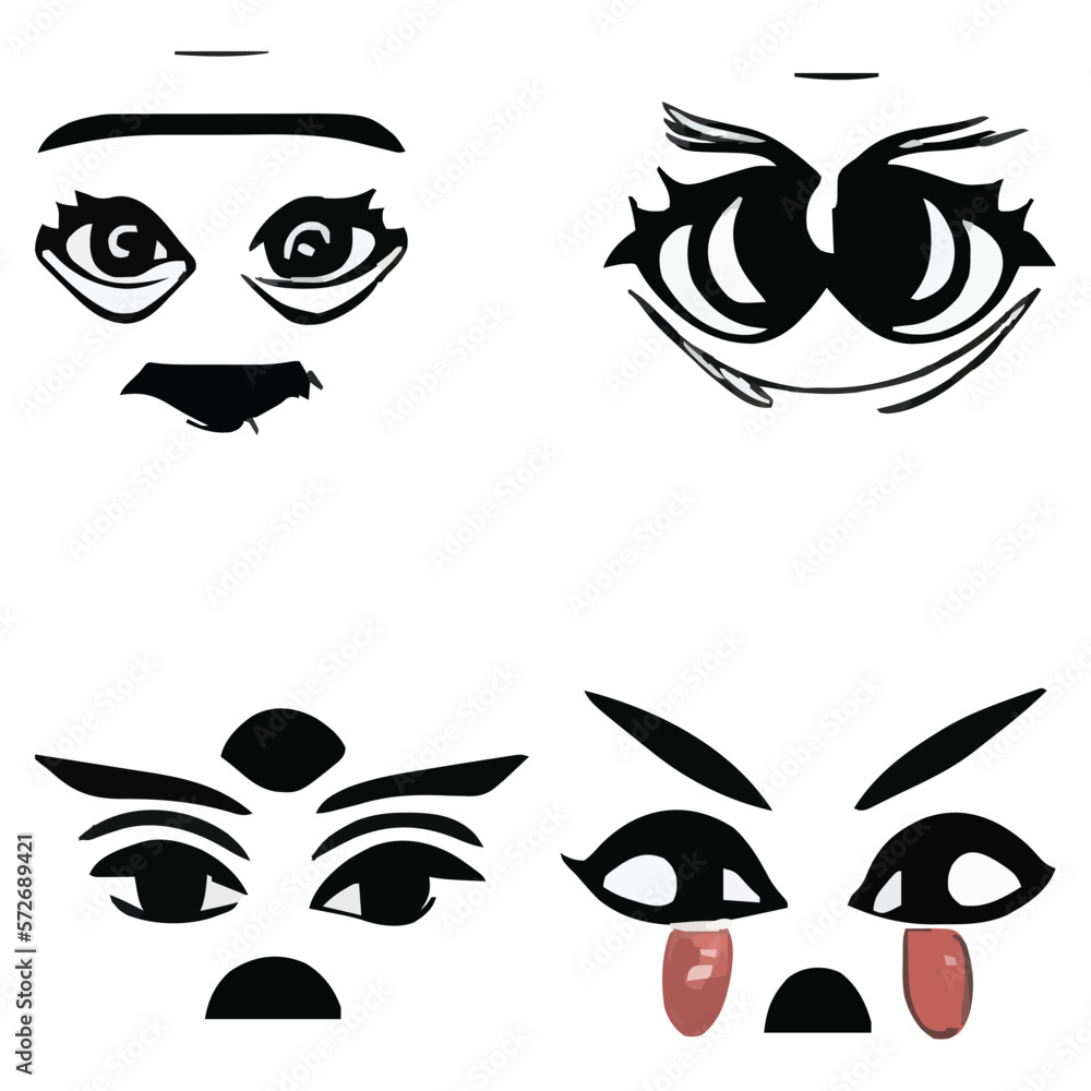 Fototapeta premium Set of eyes expressions vector file