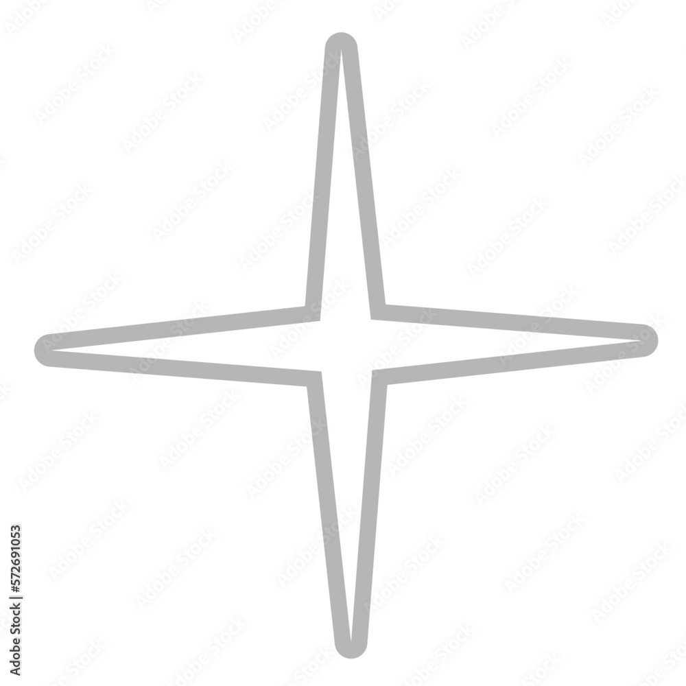 Geometric brutalist star Geometric brutalist star