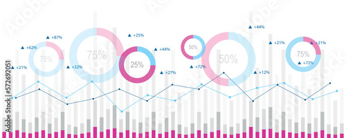 grafici economia, statistica, elaborazione dati
