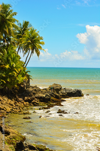 Praia em Itacaré, Bahia, Brasil