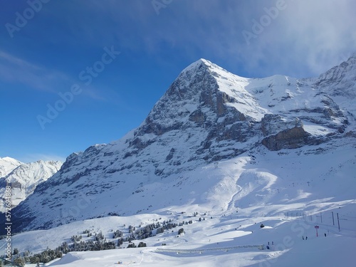 Eiger Swiss Mountains Skiing Snow North Face
