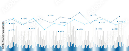 grafici economia, statistica, elaborazione dati