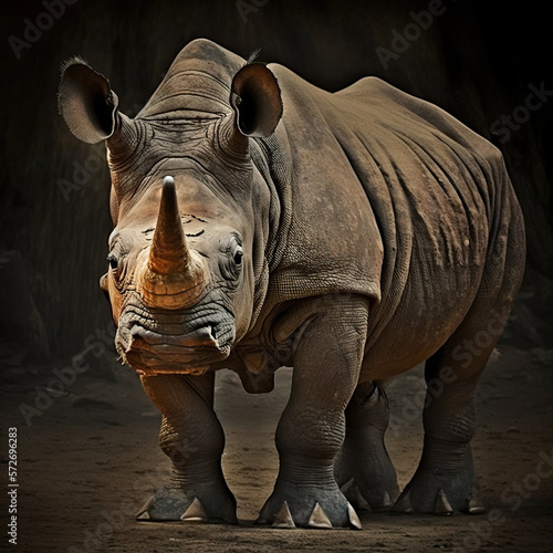 Indian Rhinoceros Generative AI