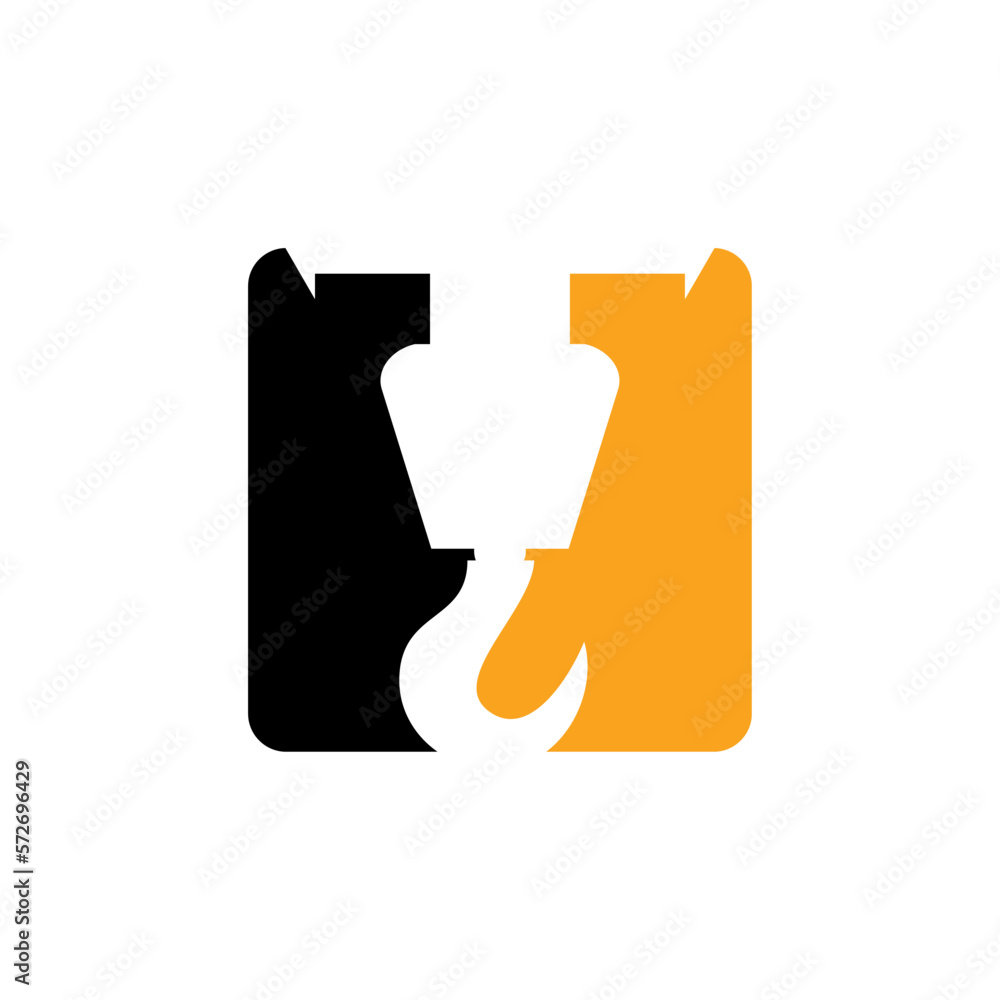Lifting crane construction company logo design Lifting crane construction company logo design