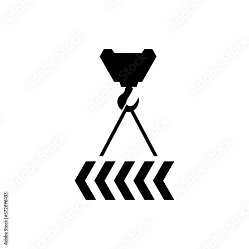 Lifting crane construction company logo design