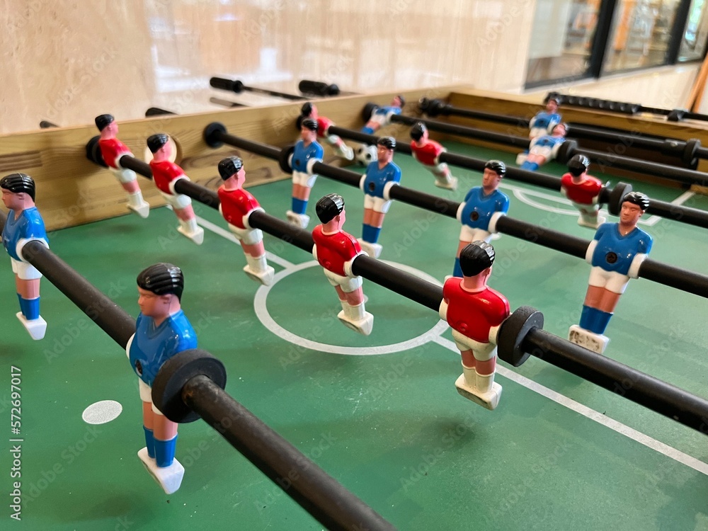 Fototapeta premium Football Table Foosball Game for Recreational Sport Purpose