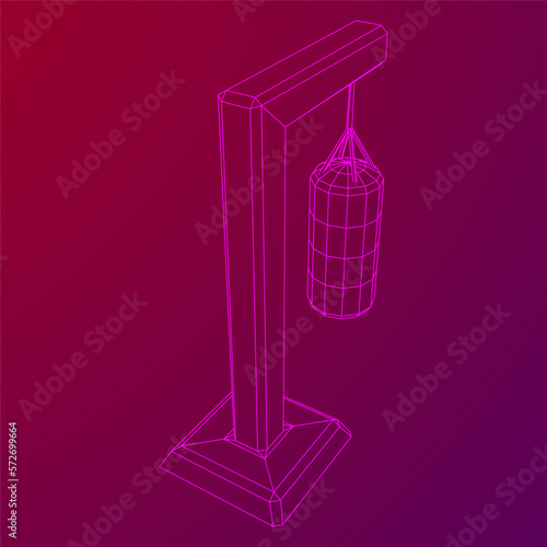 Punching bag for training boxing power punch