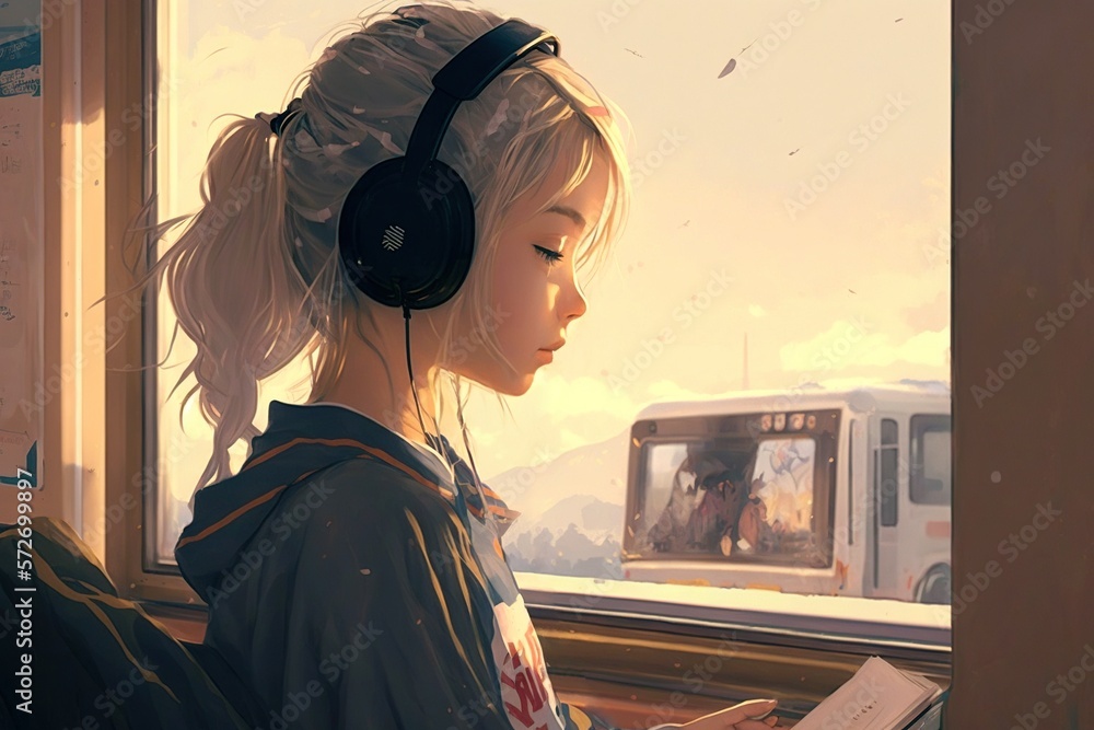 Music Anime Boy With Headphones, Anime Girl Listening to Music HD phone  wallpaper | Pxfuel