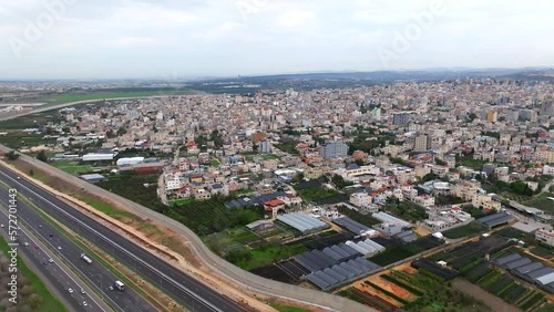 Qalqilya Governorate Palastenian National Authority, Aerial view photo