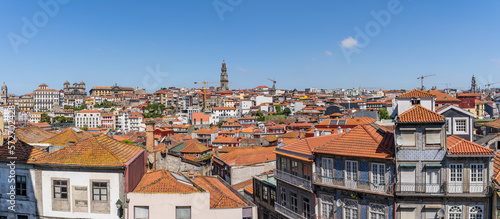 Panorama view of Porto seen from Ribeira district
