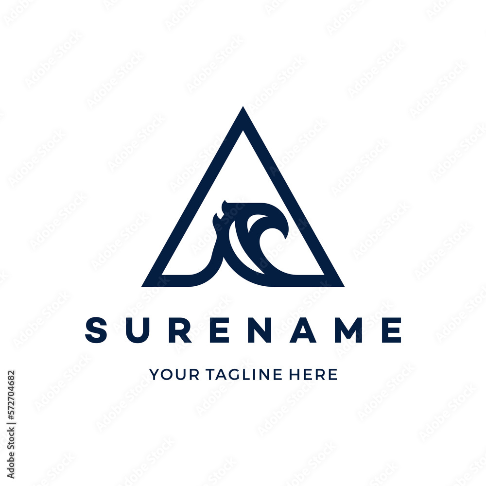 Abstract triangle pyramid eagle hawk head logo design vector illustration modern simple custom logo design inspiration Abstract triangle pyramid eagle hawk head logo design vector illustration modern simple custom logo design inspiration