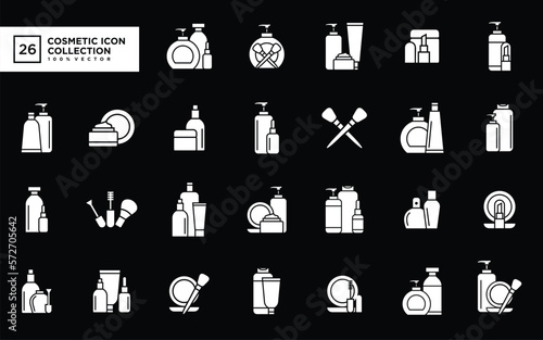 Vector graphic of cosmetic icon collection