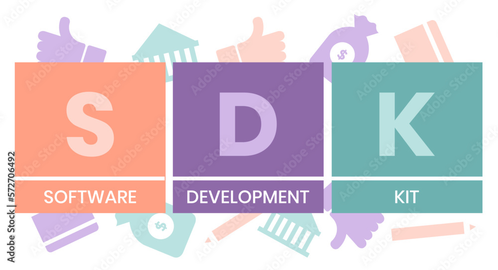 SDK - Software Development Kit acronym. business concept background ...