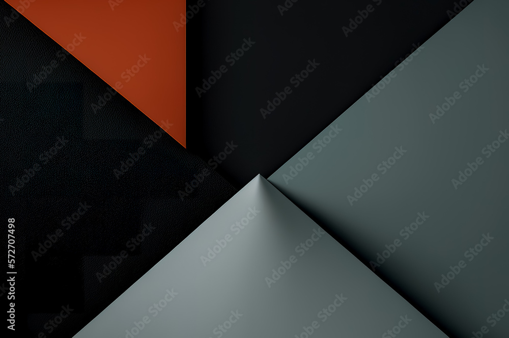 Abstract geometric background. Minimalistic interior design. Flat lay, top view minimal concept. Generative AI Abstract geometric background. Minimalistic interior design. Flat lay, top view minimal concept. Generative AI