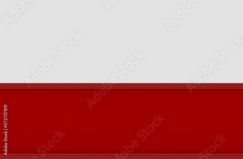 Free Download 3d rendering. modern red wood panels on white wall background. - GFXLoad