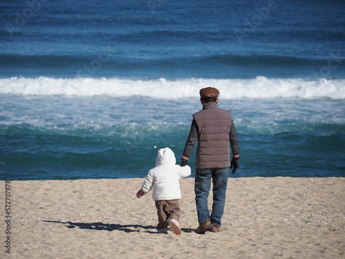 grandpa and drandson photo