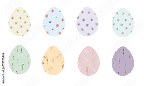 Set of easter eggs, painted eggs, christianity, easter illustration. Png illustration with transparent background