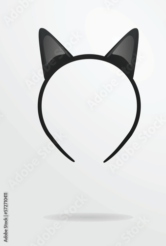Cat ears mask. vector illustration